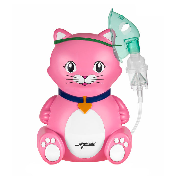 Inhalateur pour chat Promedix, set de nébulisation, masques, filtres, PR-816 + mannequin universel Gess pour inhalateur