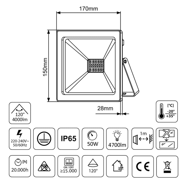 Support de projecteur Maclean, pour 2 projecteurs, LED, jaune, en acier, hauteur max. 1,5 m + projecteur