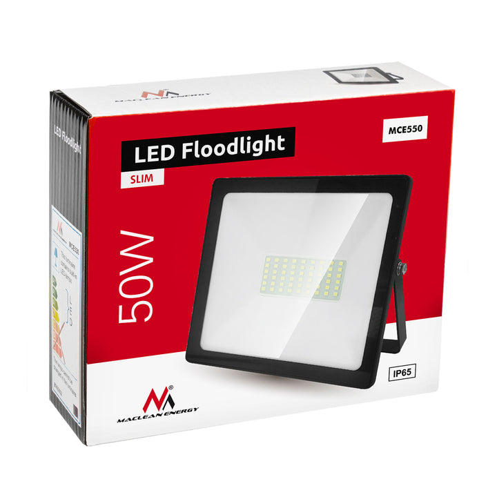 Support de projecteur Maclean, pour 2 projecteurs, LED, jaune, en acier, hauteur max. 1,5 m + projecteur