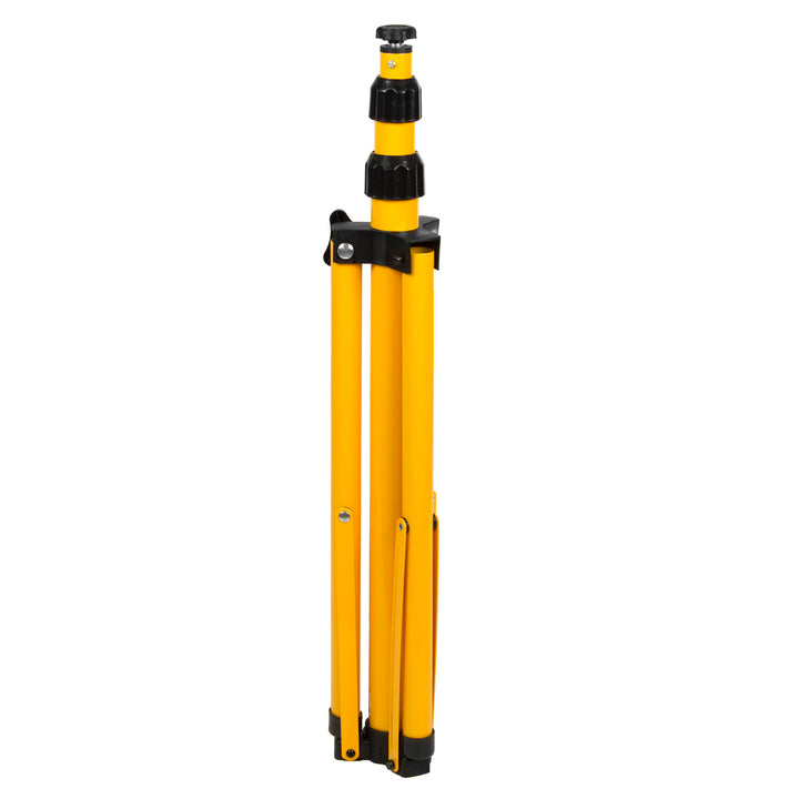 Support de projecteur Maclean, pour 2 projecteurs, LED, jaune, en acier, hauteur max. 1,5 m + projecteur