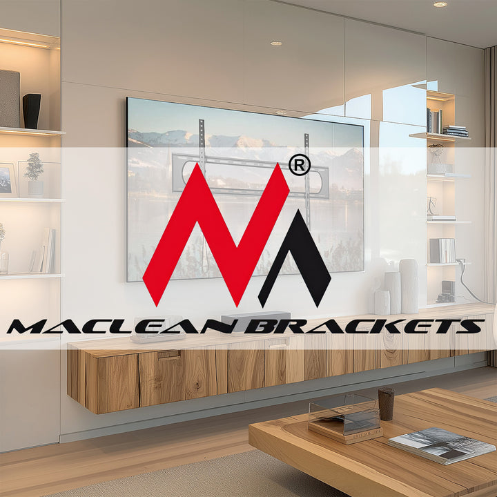 Support Maclean pour TV ou moniteur, max. VESA 900x600, 60-120", 120kg, noir, MC-750N