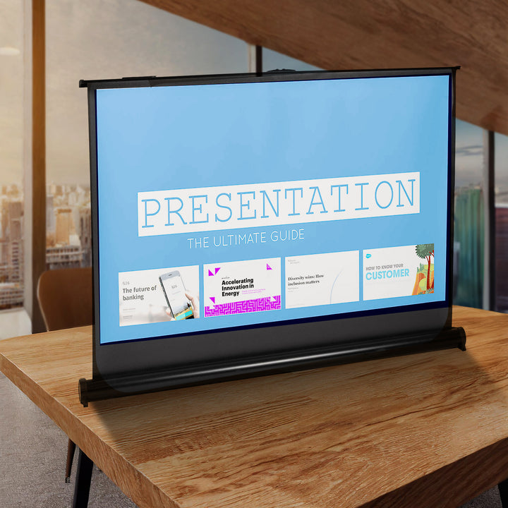 Maclean draagbaar projectiescherm, compact, desktop, 45", 4:3, MC-961