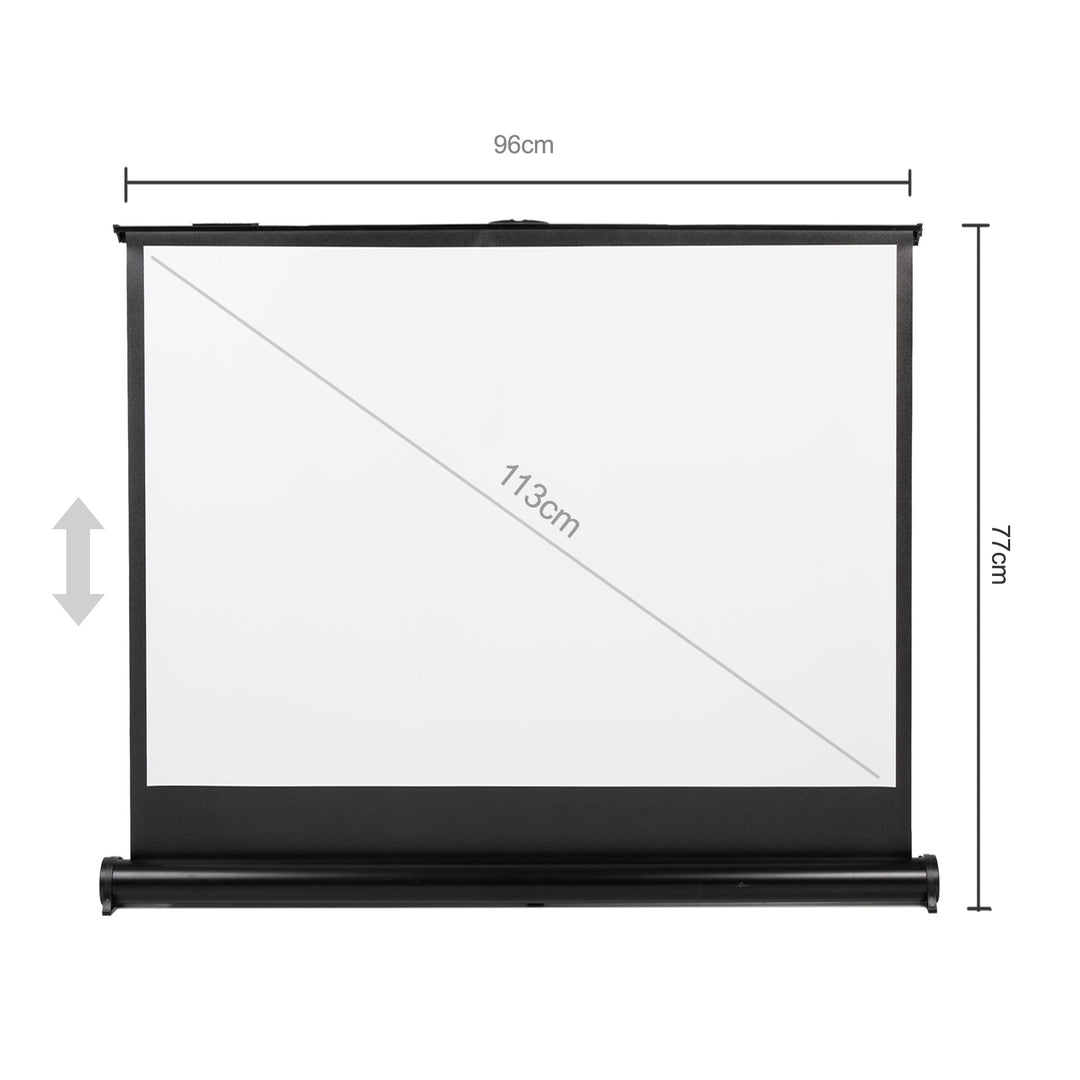 Maclean draagbaar projectiescherm, compact, desktop, 45", 4:3, MC-961