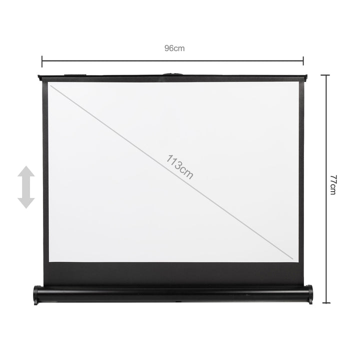 Maclean draagbaar projectiescherm, compact, desktop, 45", 4:3, MC-961