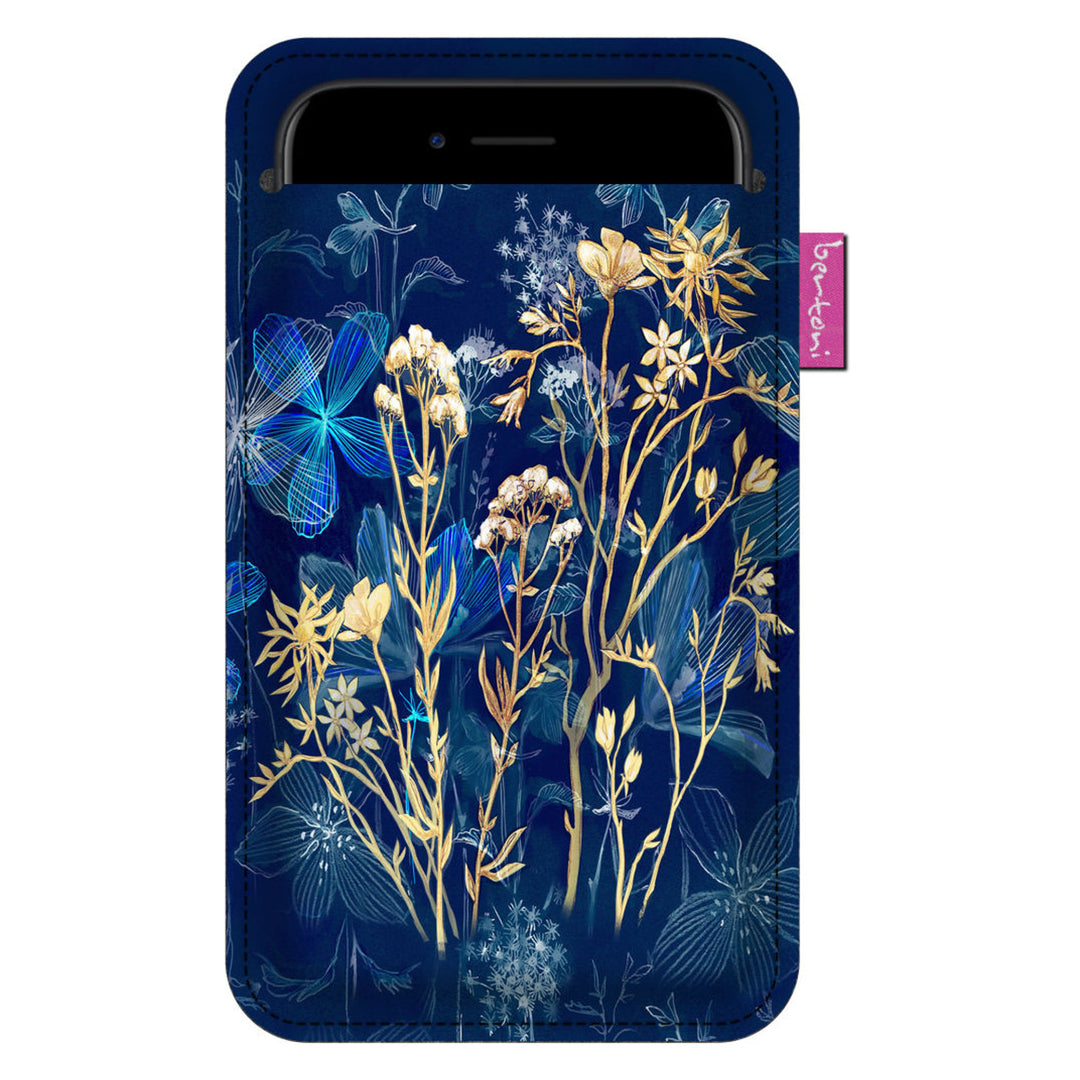 Bertoni étui pour smartphone, en feutre écologique, 105x195 mm, motif Midnight, EE0030