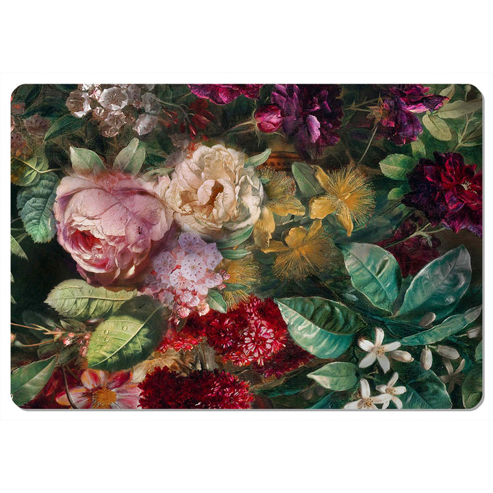 Tapis de table ou de bureau, décoratif, feutre, 29x42 cm, bouquet, Bertoni