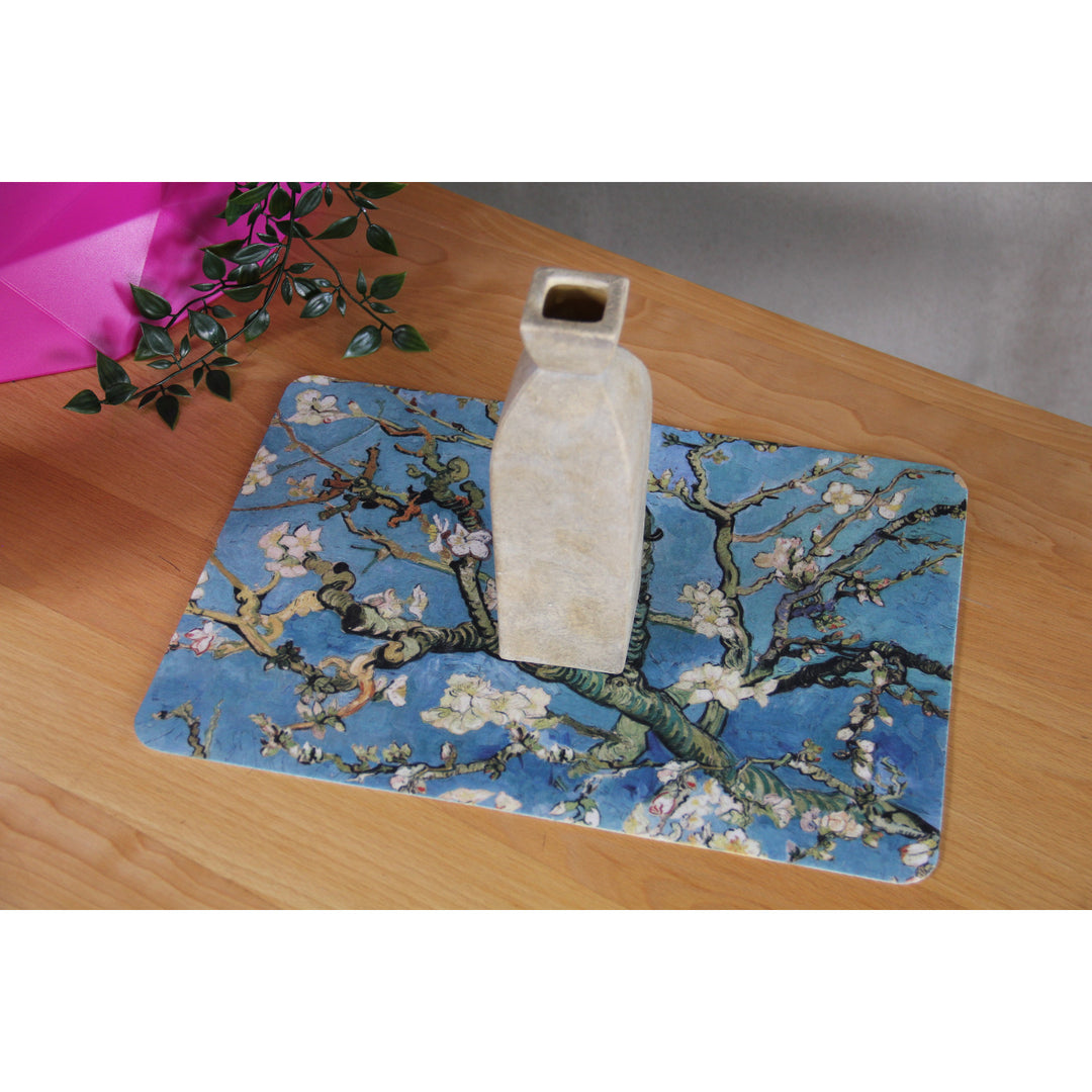 Tapis de table ou de bureau, décoratif, feutre, 29x42 cm, Amande, Bertoni