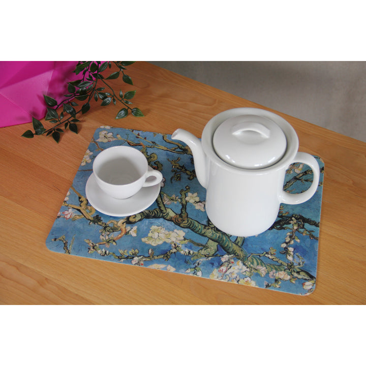 Tapis de table ou de bureau, décoratif, feutre, 29x42 cm, Amande, Bertoni