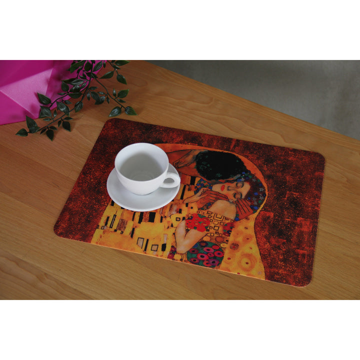 Tapis de table ou de bureau, décoratif, feutre, 29x42 cm, kiss, Bertoni