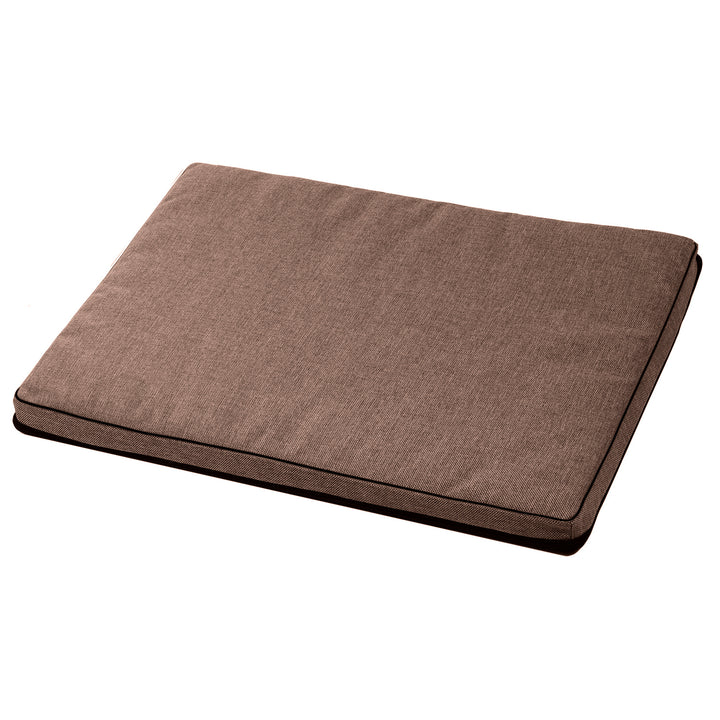 Leon Standard matelas pour chien et chat 80x60x5cm en marron avec bordure noire