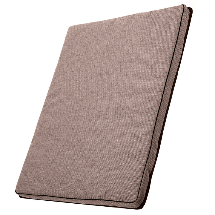 Leon Standard matelas pour chien et chat 80x60x5cm en beige avec bordure noire