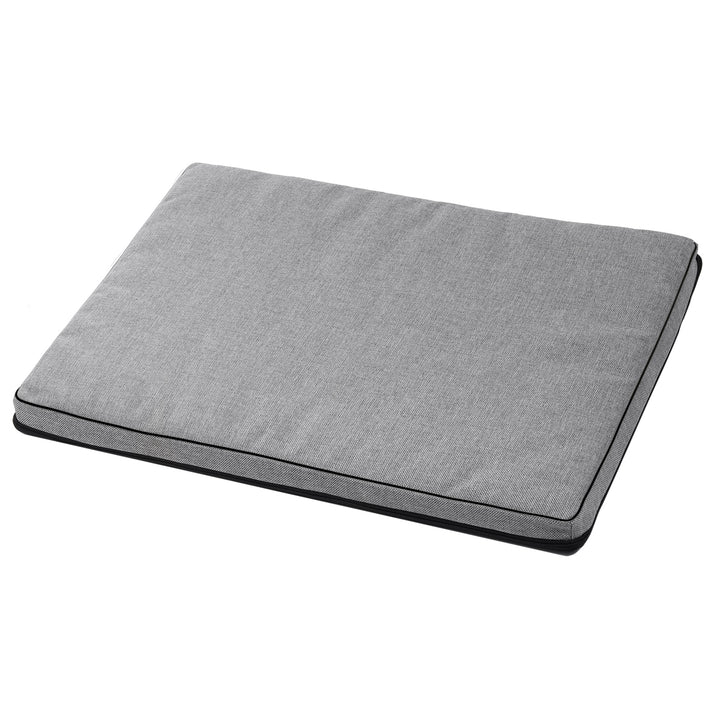 Leon Standard matelas pour chien et chat 80x60x5cm en gris clair avec bordure noire