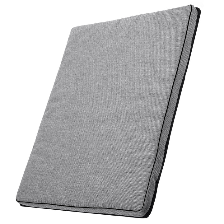 Leon Standard matelas pour chien et chat 80x60x5cm en gris clair avec bordure noire