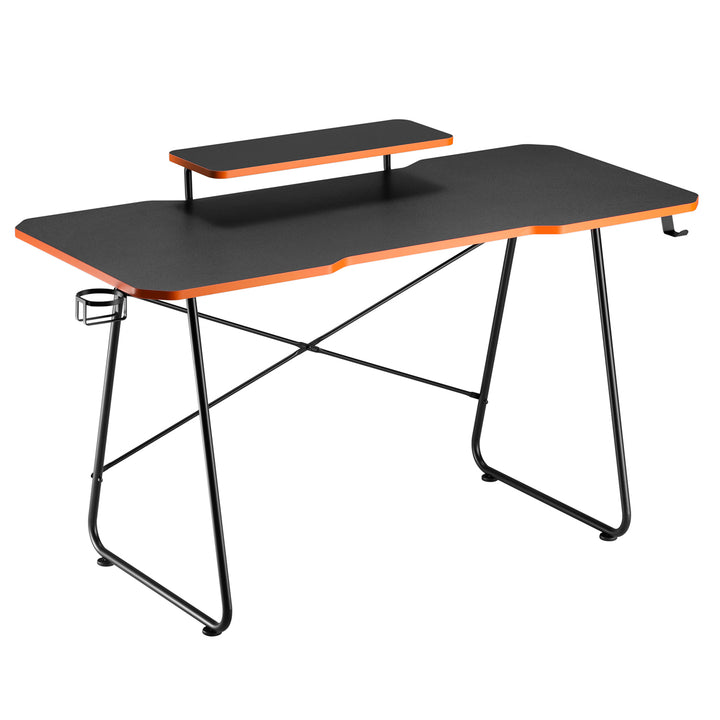 Gaming desk avec tablette pour moniteur NanoRS, 50kg max, hauteur 850mm, noir, RS170