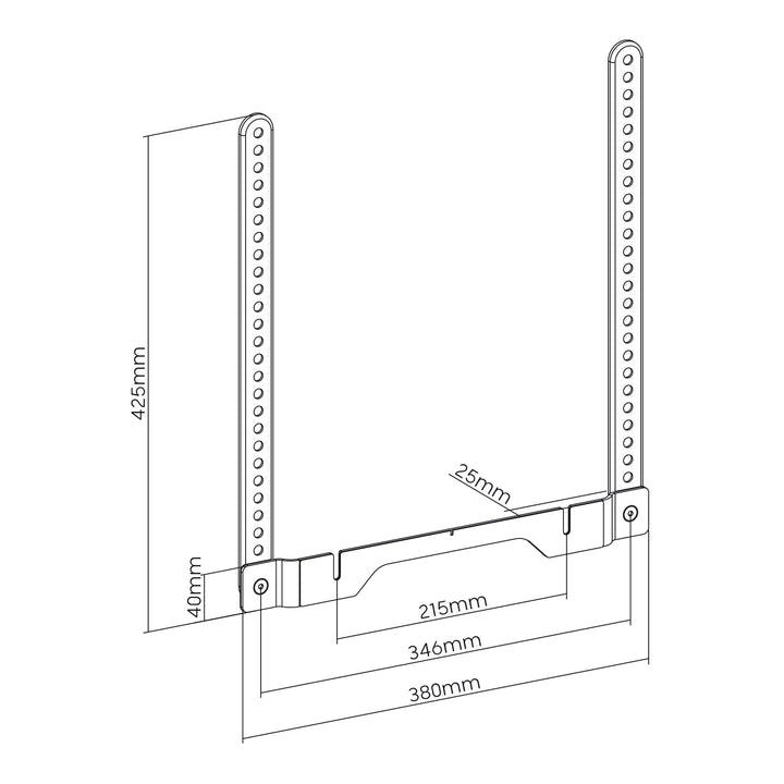 VESA-houder voor Sonos Ray Maclean, 2kg, MC-975 zwart