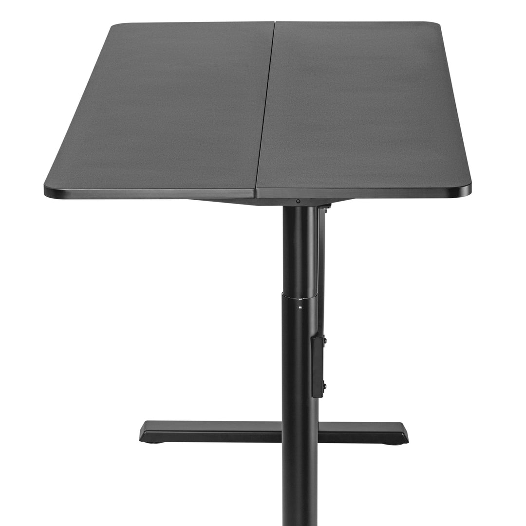 Ergo Bureau met blad 140x68cm, gasveer, in hoogte verstelbaar, voor staand en zittend werken, max hoogte 115cm, ER-453