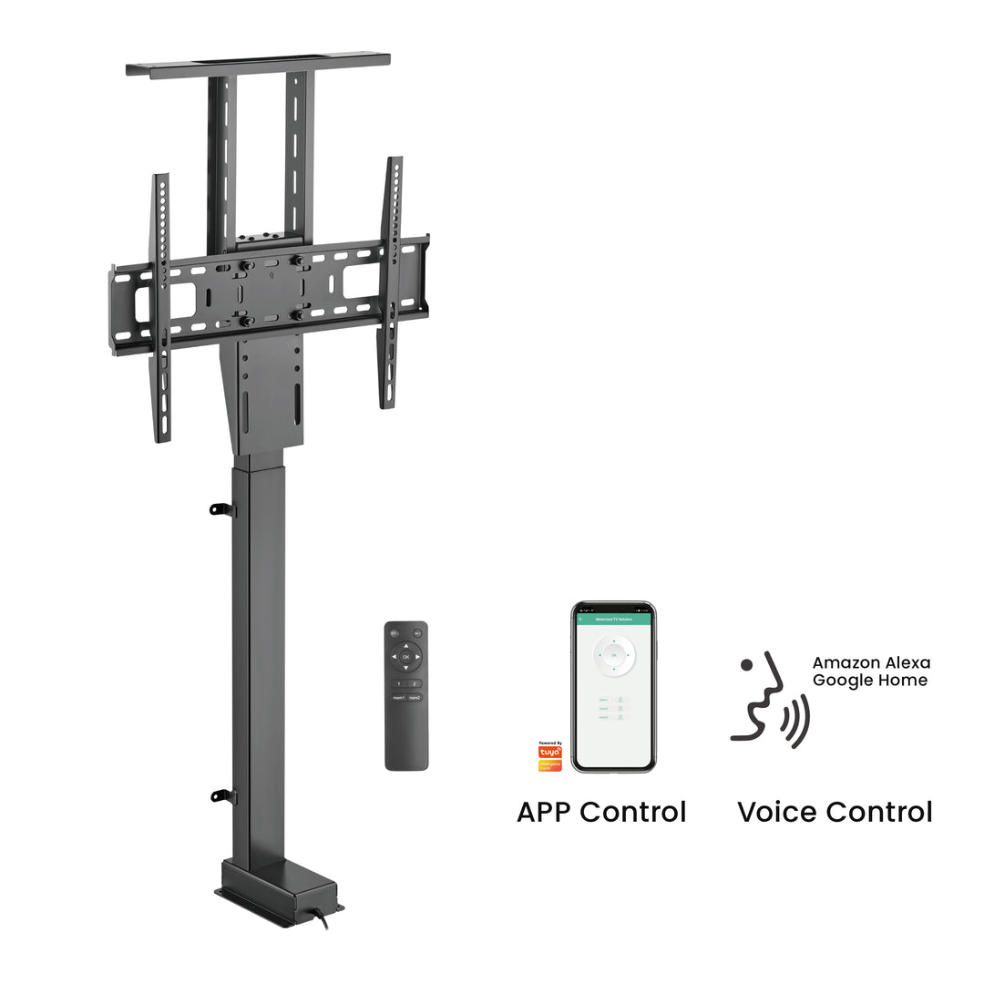 Uittrekbare elektrische steun voor Maclean, TUYA, 37''-80'', VESA 600x400, max 60kg, MC-866T