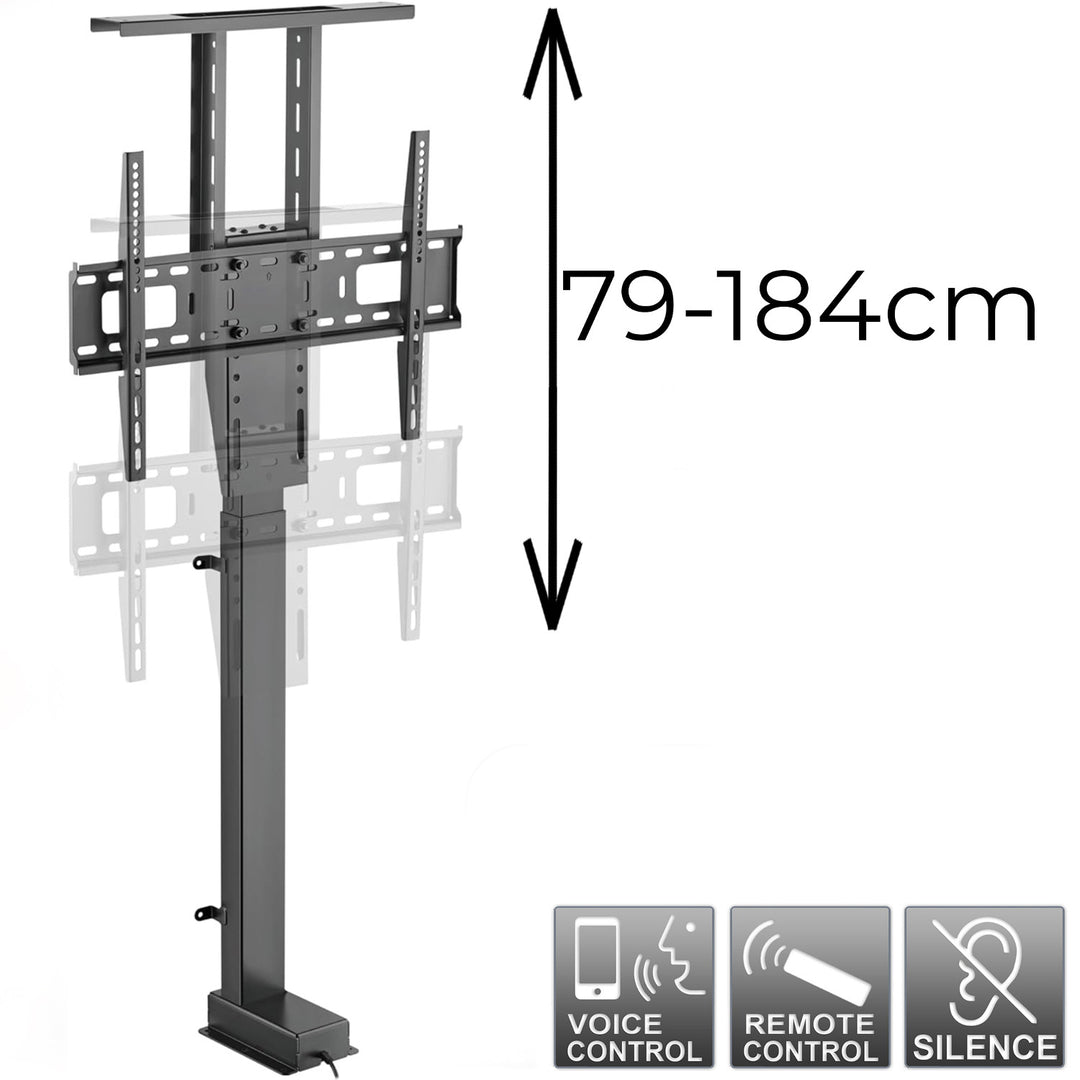 Support électrique extractible pour Maclean, TUYA, 37''-80'', VESA 600x400, max 60kg, MC-866T