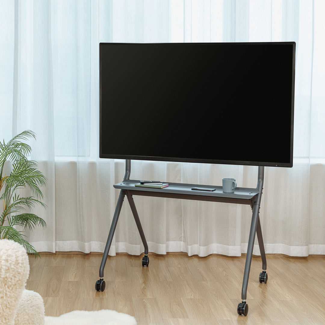 Maclean mobiele TV-standaard, 50"-86", 120kg, MC-977 zwart