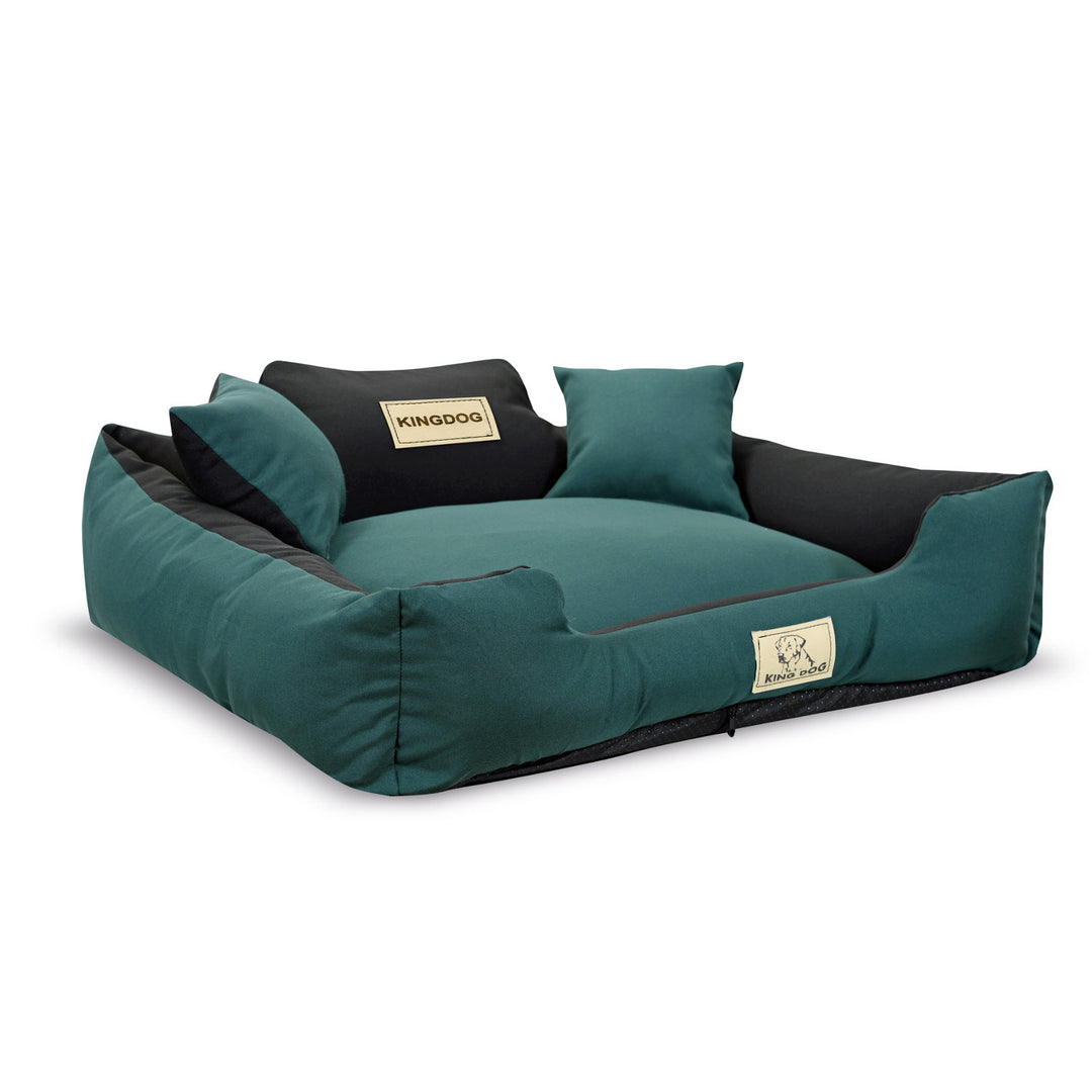 KINGDOG KINMIC75/65ZIE hondenmand 75x65 cm groen/zwart