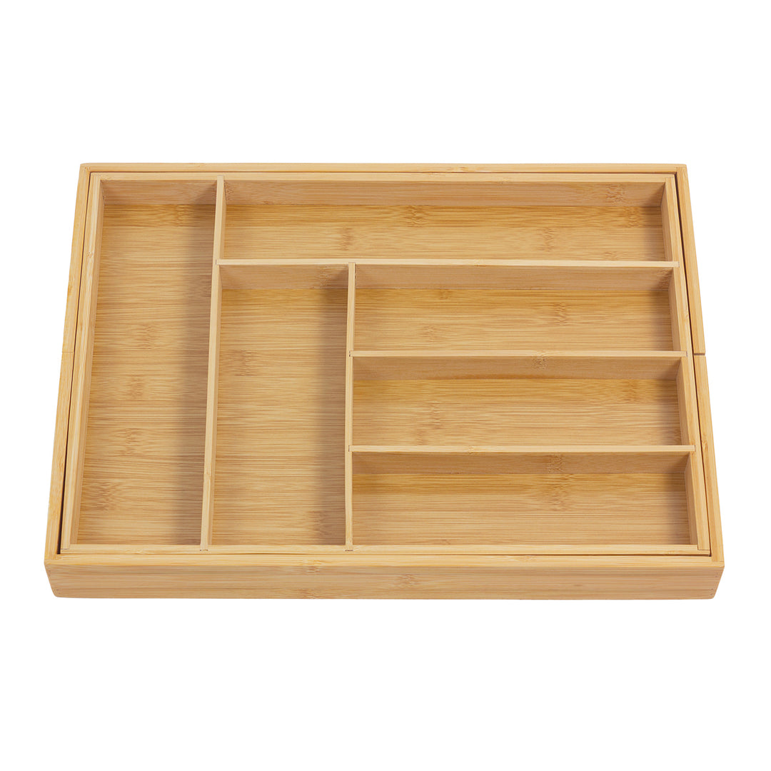 GreenBlue GB379 Besteklade Uittrekbare Bamboe Bestekorganizer 325-500x430x45 mm