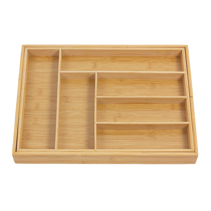 GreenBlue GB379 Besteklade Uittrekbare Bamboe Bestekorganizer 325-500x430x45 mm