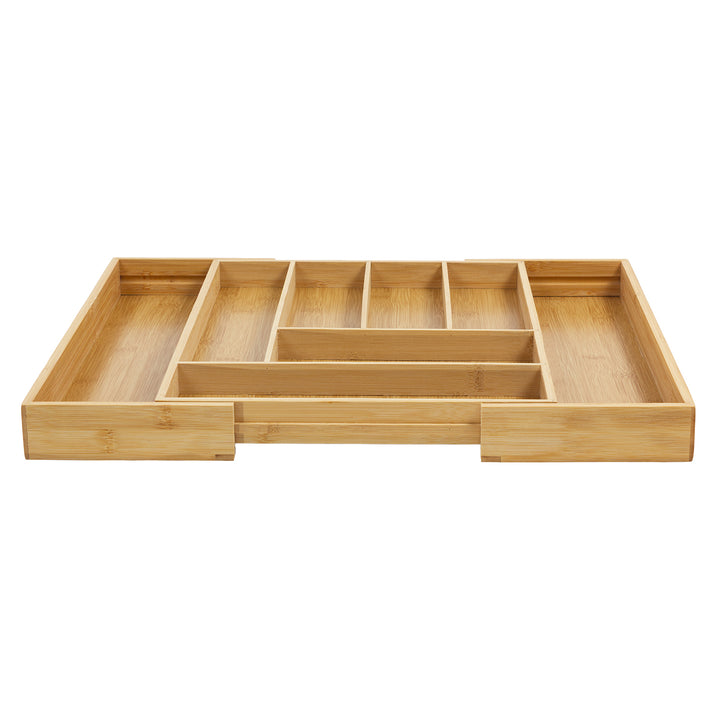 GreenBlue GB379 Besteklade Uittrekbare Bamboe Bestekorganizer 325-500x430x45 mm