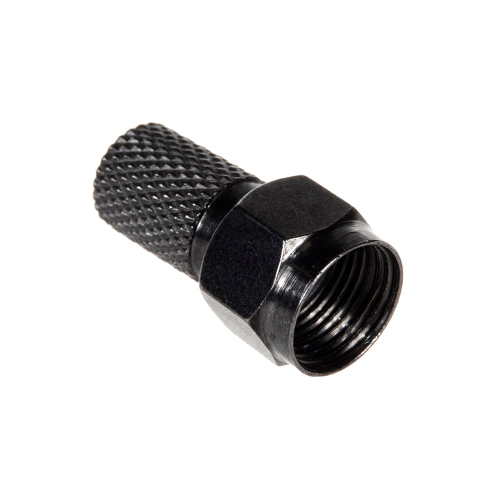 Connecteur F Maclean satellite, système TV, RG5.9, RG6, 6.8mm, nickel avec joint, professionnel, noir, MCTV-903 100pcs