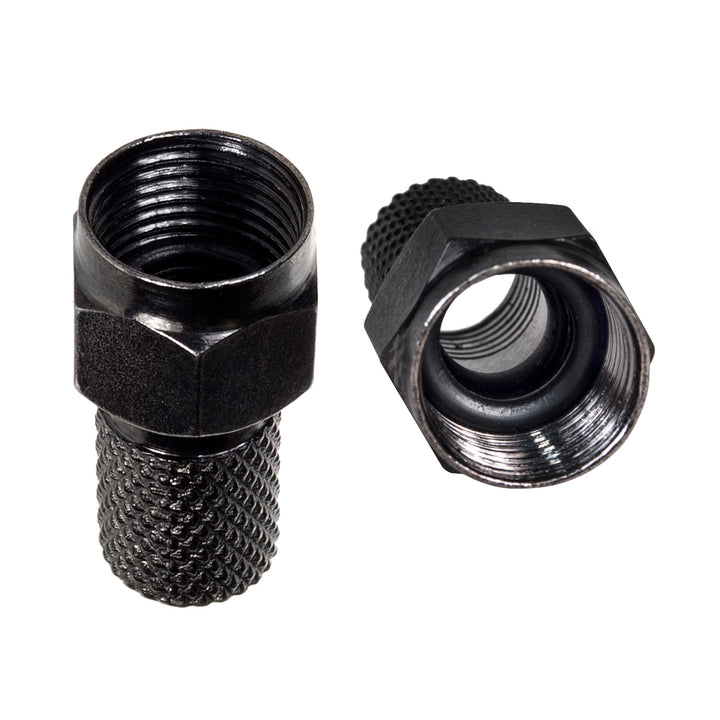 Connecteur F Maclean satellite, système TV, RG5.9, RG6, 6.8mm, nickel avec joint, professionnel, noir, MCTV-903 100pcs