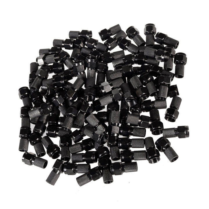 Connecteur F Maclean satellite, système TV, RG5.9, RG6, 6.8mm, nickel avec joint, professionnel, noir, MCTV-903 100pcs