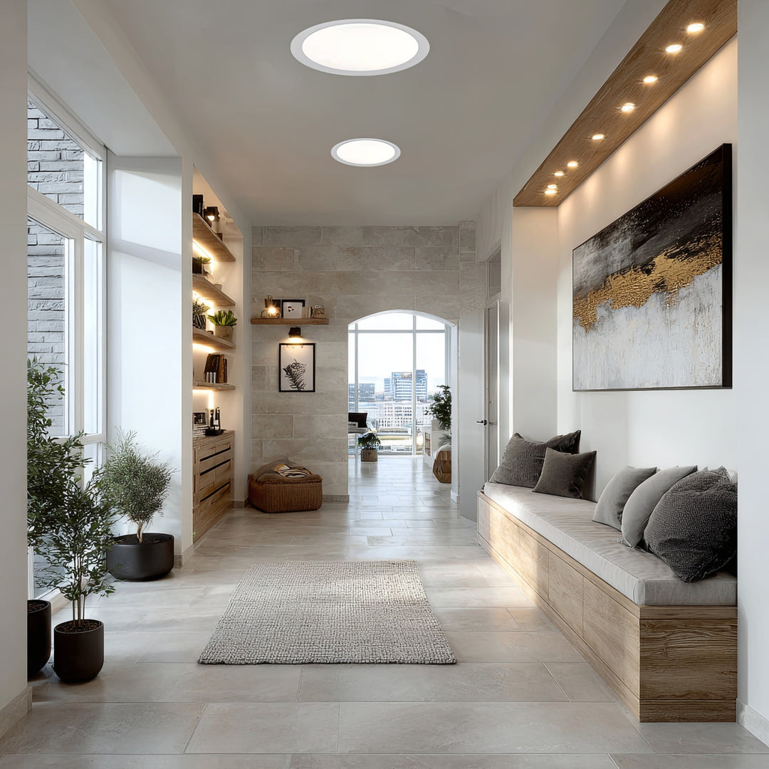 Maclean MCE372 R SLIM LED-inbouwplafondplaat 18W Neutraal wit 4000K 170*26mm 1900 lm