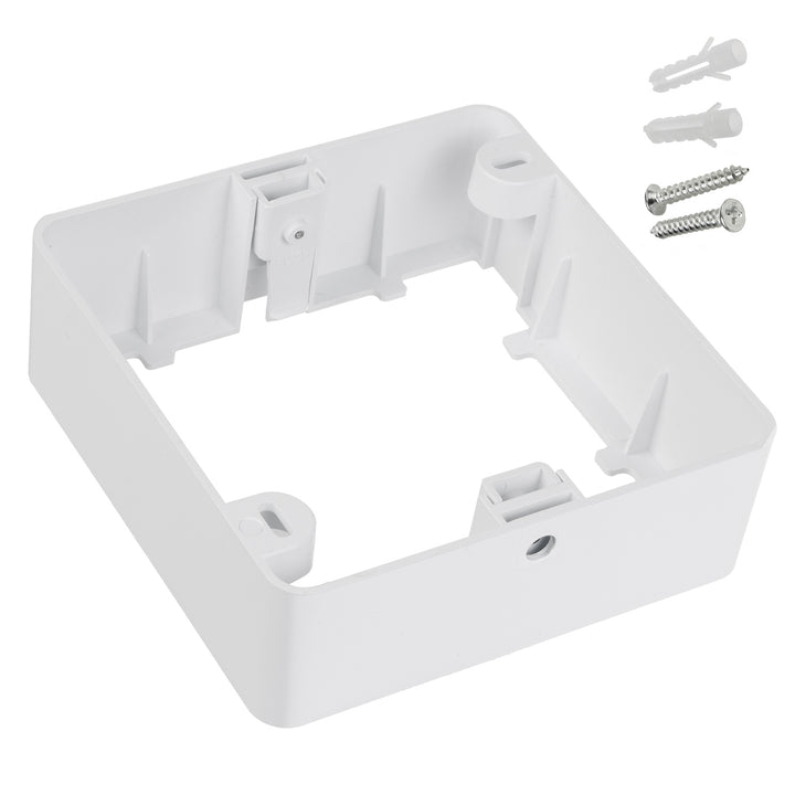 Maclean MCE378 S Opbouwadapter, voor 9W LED paneel, vierkant, 120*120*38mm,