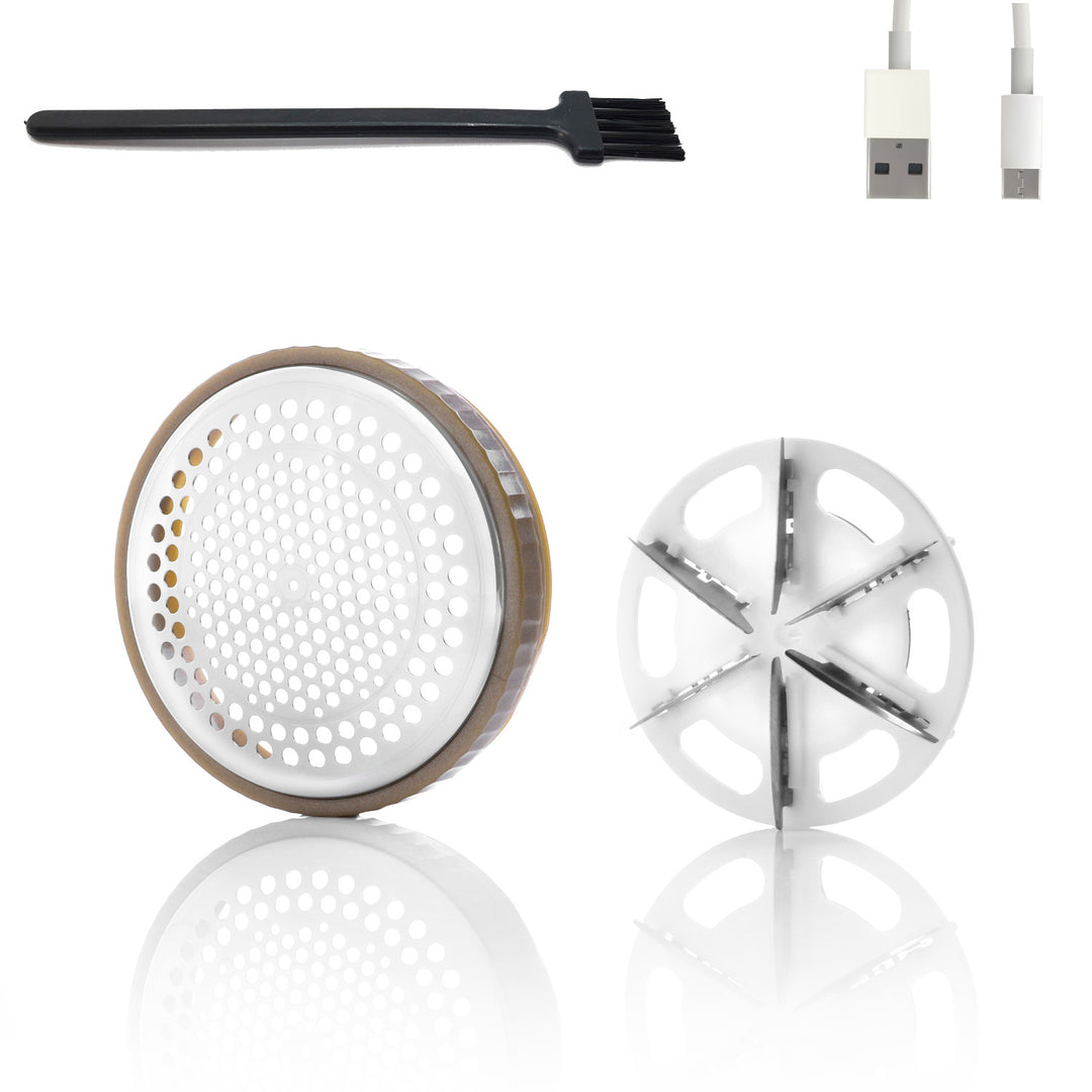 Rasoir Adler pour tissus, chargement par USB, écran LCD, 3 niveaux de vitesse, brosse, AD 9617