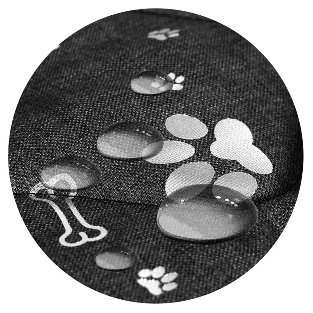 AIO Prestige Tapis pour chien imperméable graphite 100x70 cm design: os