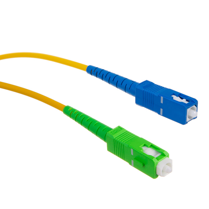 Cordon de raccordement fibre optique monomode  Maclean  MCTV-401 fibre optic patchcord cable, SC/APC-SC/UPC SM 9/125 LSZH, single-mode, length 1m, simplex, G657A2,