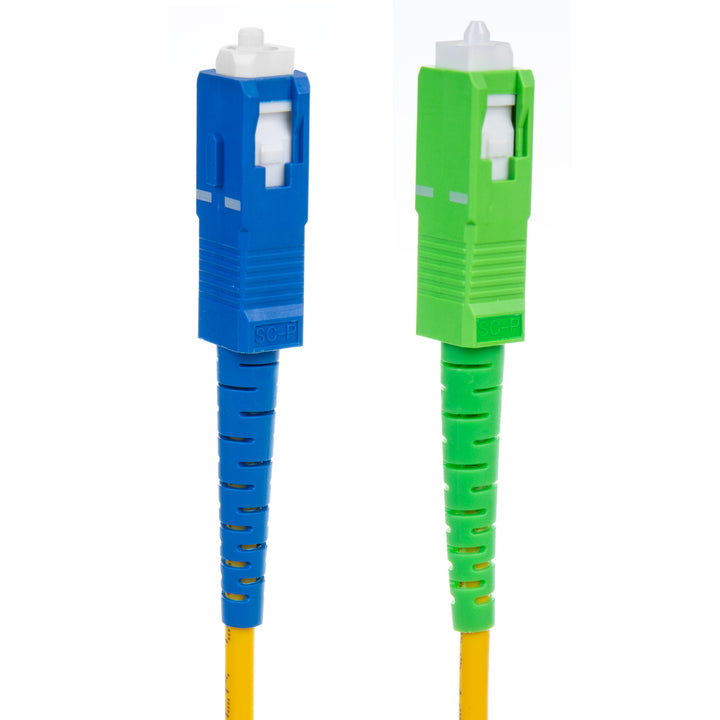 Câble de raccordement en fibre optique Maclean, SC/APC-SC/UPC SM 9/125 LSZH, monomode, longueur 10m, simplex, G657A2, MCTV-404