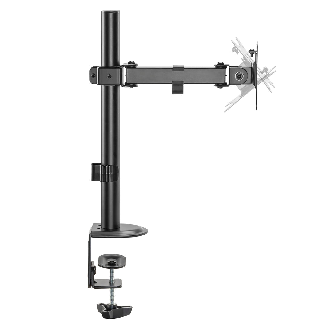 Maclean bureaubeugel voor LCD-monitor, enkele arm, VESA 75x75 en 100x100, 17-32", 9kg, MC-572N