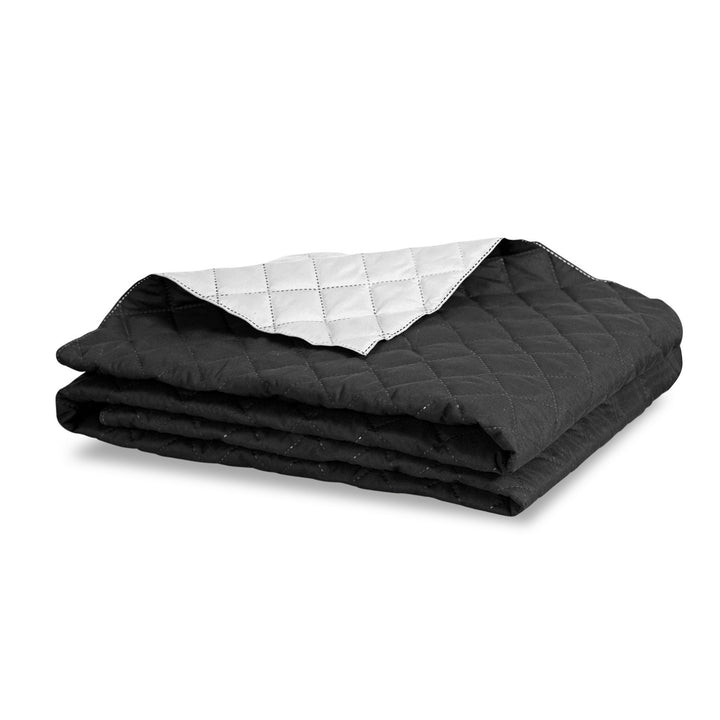 Medicline sprei, omkeerbaar, gewatteerd, zwart en wit, 220x240 cm