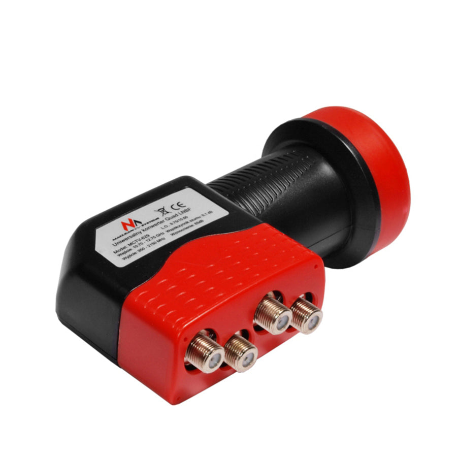 Ensemble satellite, parabole de 90 cm, support d'antenne de 40 cm, convertisseur quadruple, câble de 100 m, fiches