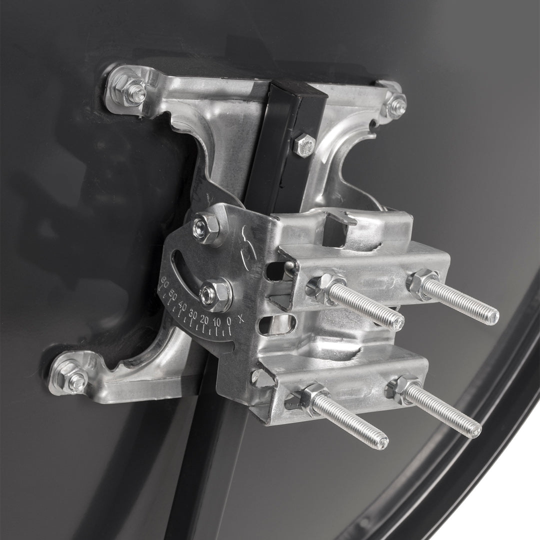 Kit satellite, parabole de 90 cm, support d'antenne de 40 cm, LNB simple, câble de 25 m, fiches