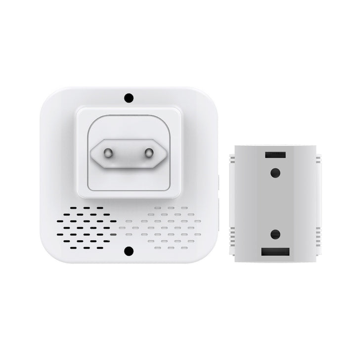 Sonnette sans fil GreenBlue, 2 détecteurs de mouvement, 52 mélodies, blanc, 230V AC, max 8 détecteurs, GB212
