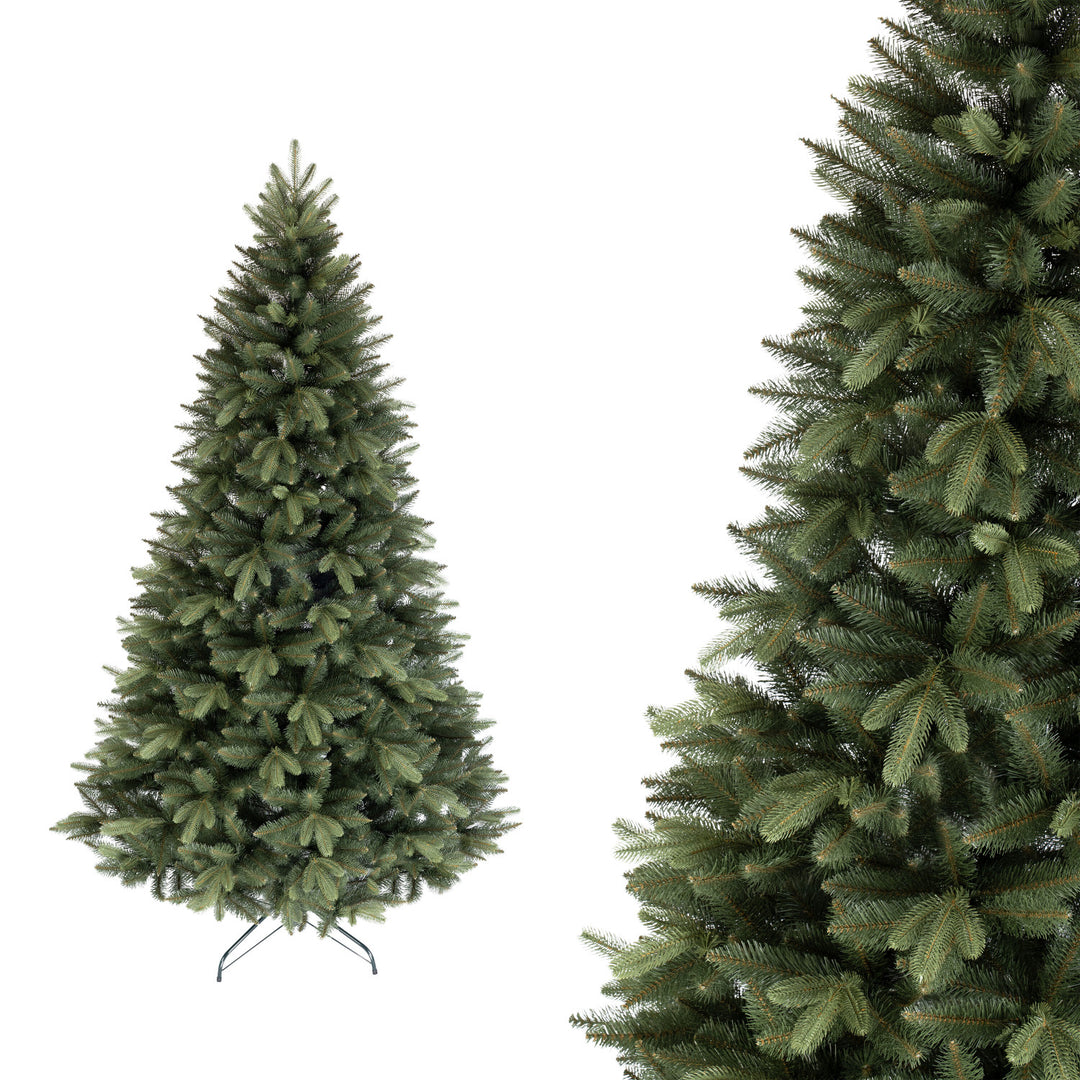 Novatom sapin de Noël artificiel, épicéa scandinave, branches PE, 180 cm, SSGPE180