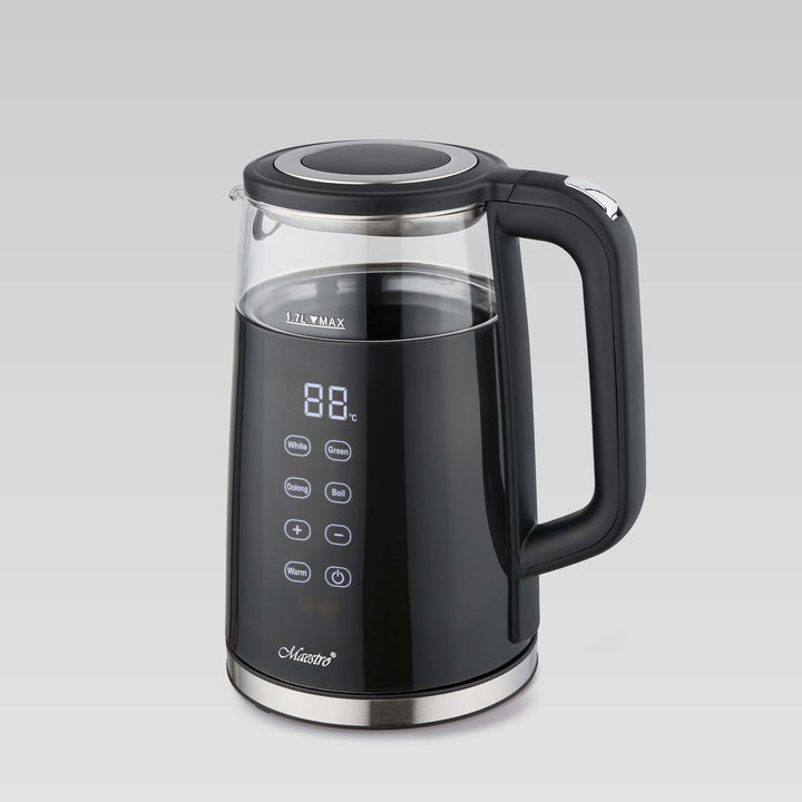 Bouilloire électrique Maestro, sans fil, écran tactile, 1.7L, 2200W, MR-049