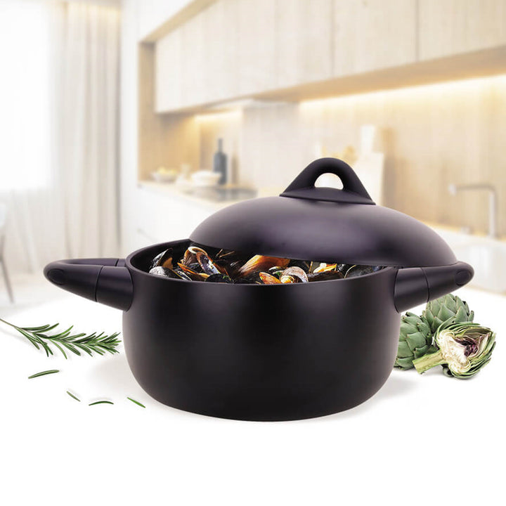 Maestro soeppan met deksel, 2,2 liter, 18 cm, gegoten aluminium, antiaanbaklaag, MR-4017-18