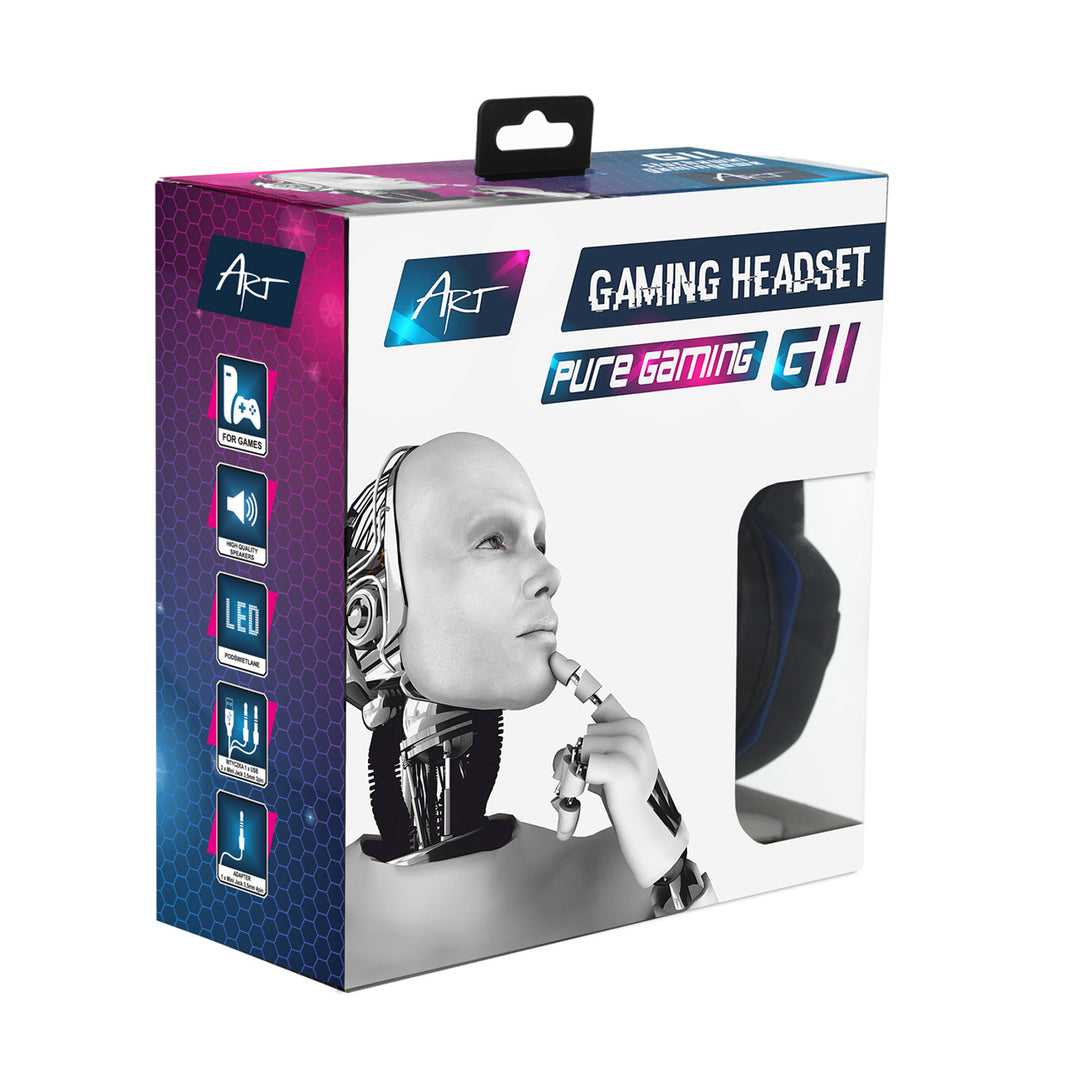 ART Gaming Headset, met microfoon, LED-achtergrondverlichting, G11