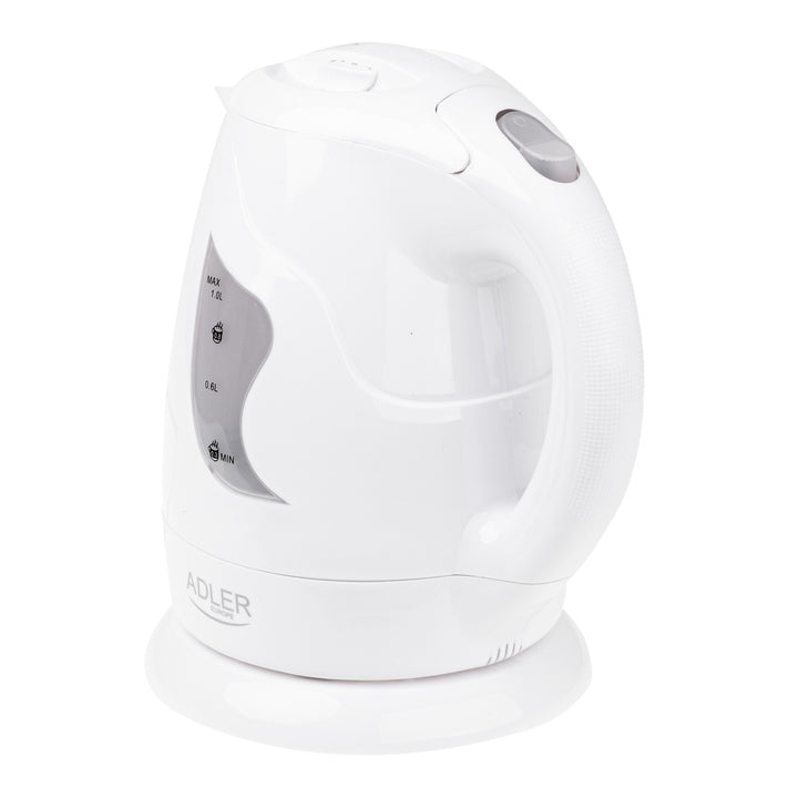 Bouilloire sans fil Adler, 850W, 1L, blanc, AD 08 w
