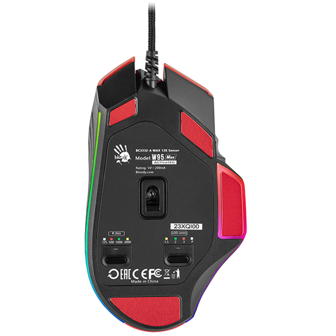 A4TECH BLOODY Souris de jeu rouge W95Max USB Sports Rouge A4TMYS47257