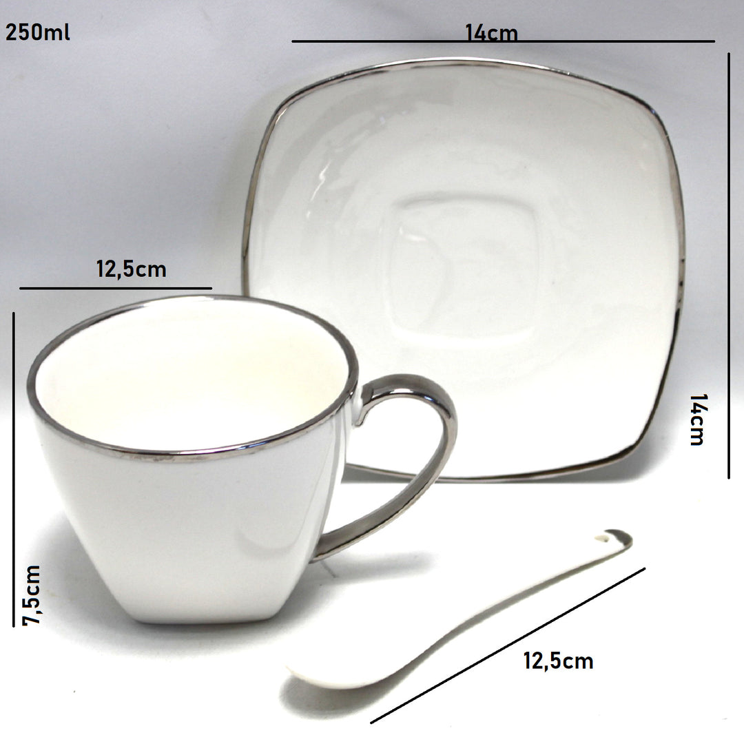 Set de tasses à café en porcelaine Reine Isabell W23SV60-06358