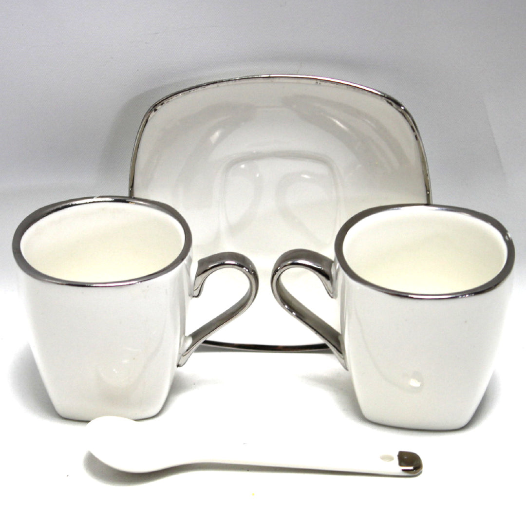 Queen Isabell porseleinen espressokopjesset met borden W23SV06-06471