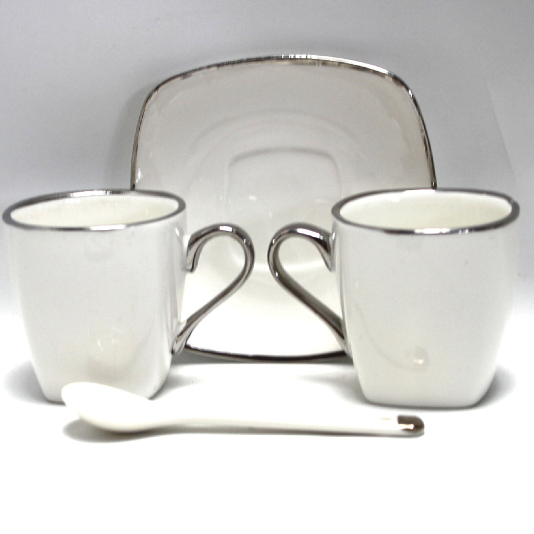 Queen Isabell porseleinen espressokopjesset met borden W23SV06-06471